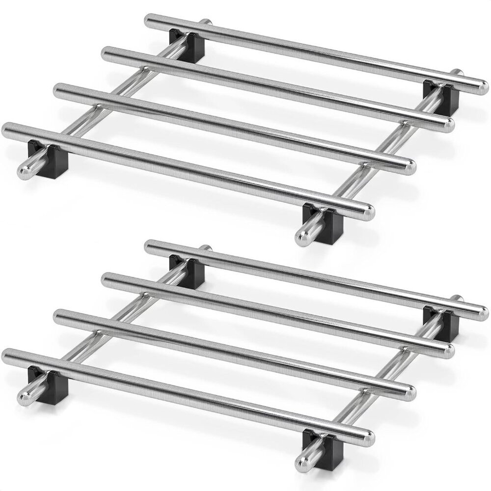 2 Pcs Metal Trivets for Hot Dishes – Stainless Steel Trivet Set | 7" x 7", Heat